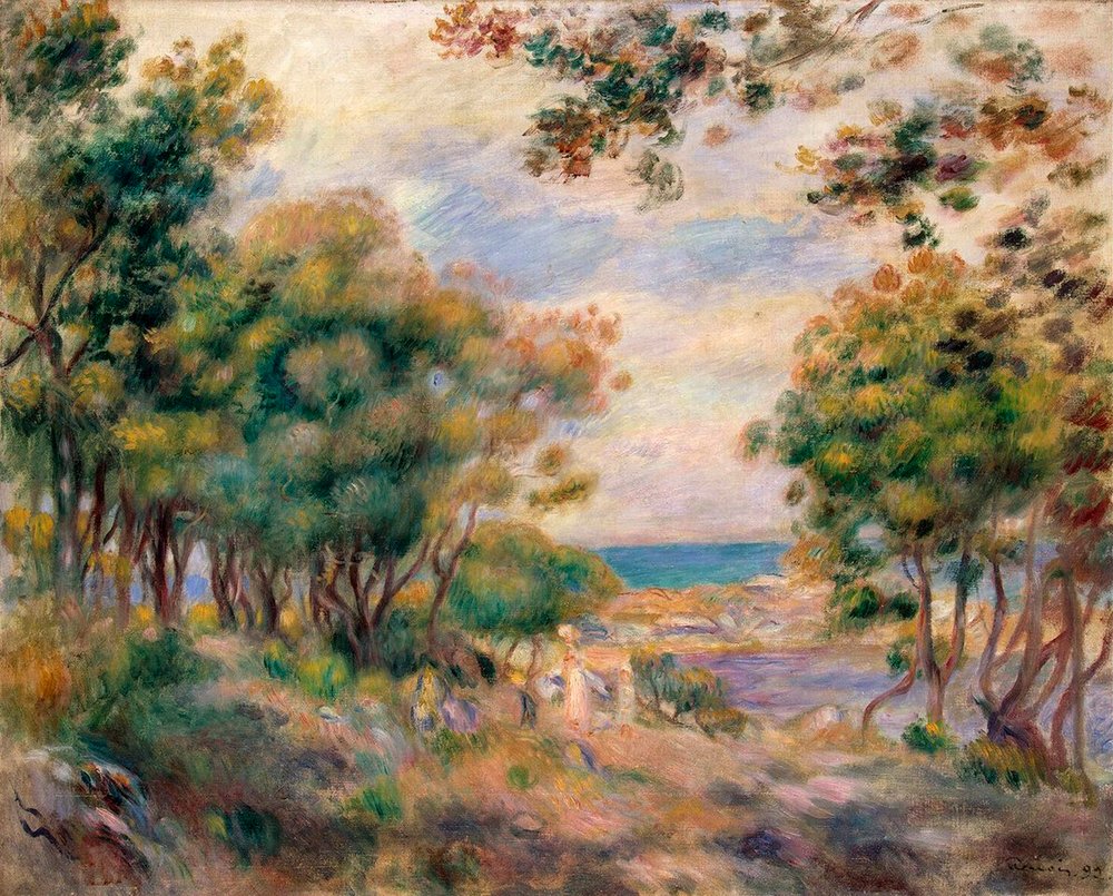 Landskap i Beaulieu, 1899. av Pierre-Auguste Renoir