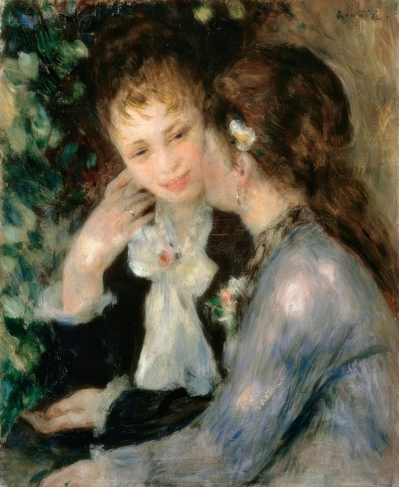 Konfidentiella samtal av Pierre-Auguste Renoir