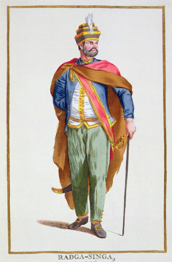 Raja-Singa, kung av Ceylon, ur 