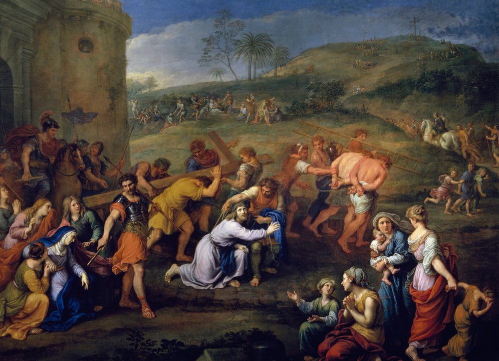 "Jesus sur le chemin du calvaire" (Korsbäraren) Målning av Pierre Mignard (1612-1695) 1687 Paris, Musee du Louvre av Pierre Mignard