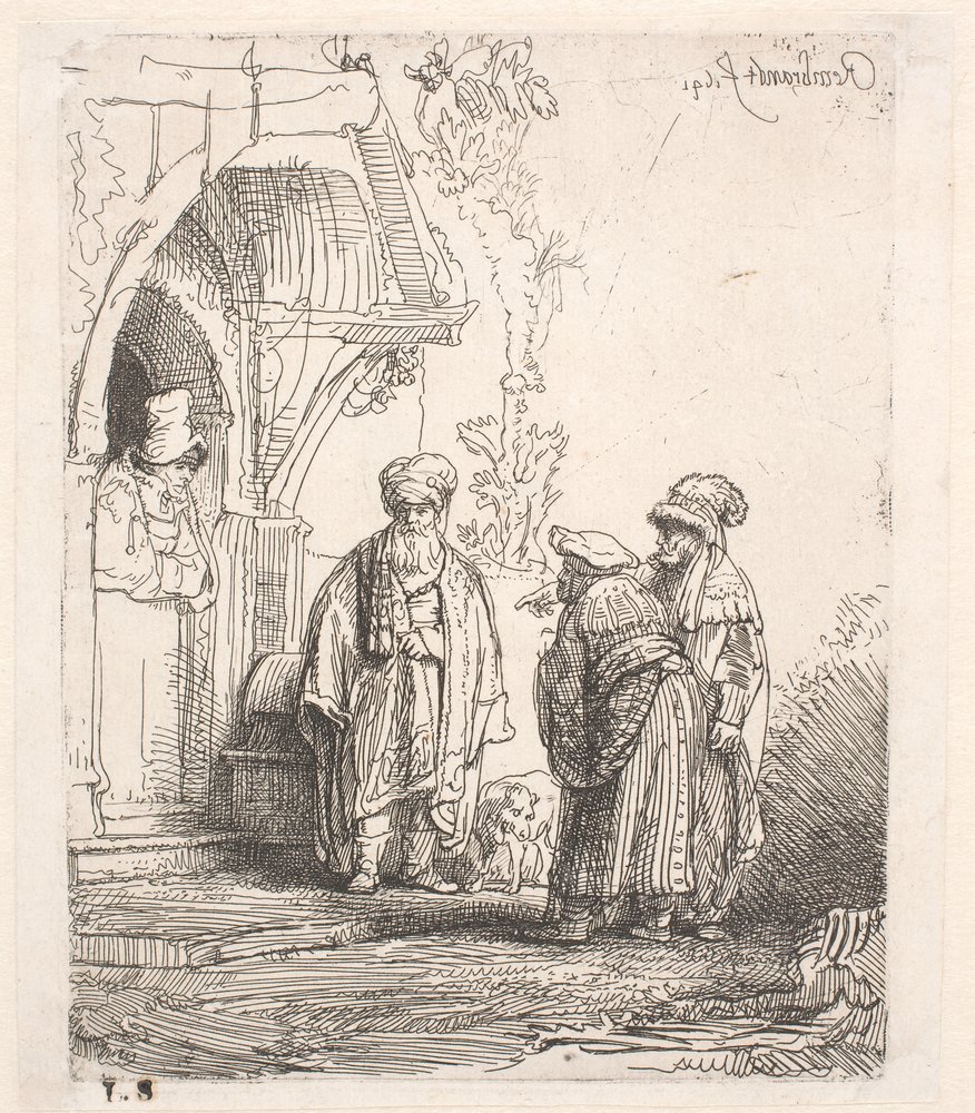 Jakob och Laban () av Rembrandt van Rijn