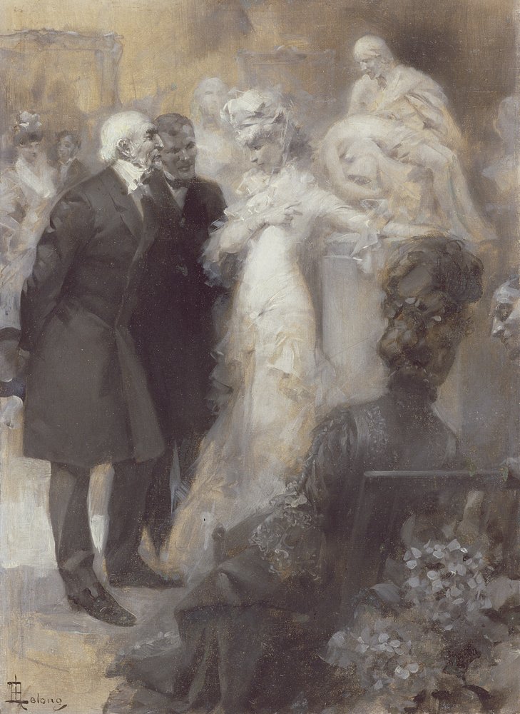 Sarah Bernhardt (1844-1923) på Parisoperan av Rene Lelong