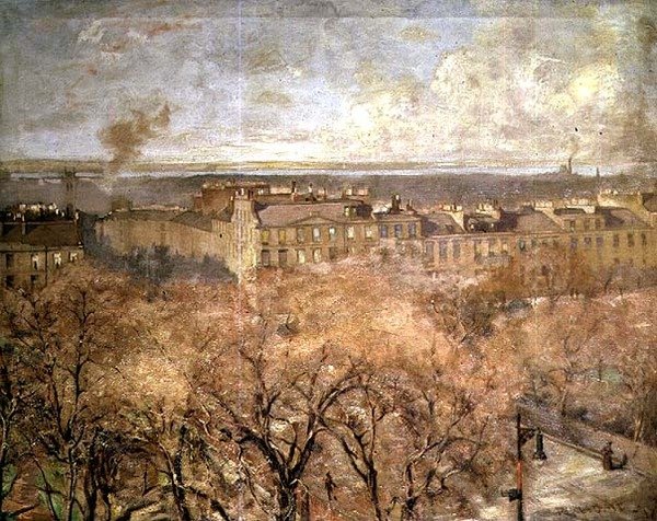 Heriot Row, Edinburgh (olja på duk) av Robert Home