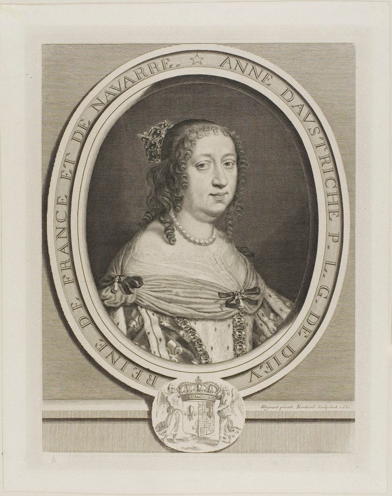 Anne av Österrike, drottning av Frankrike av Robert Nanteuil