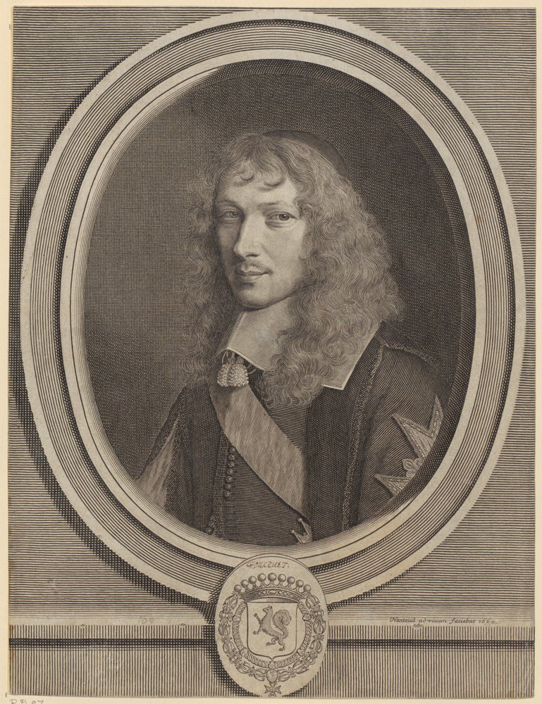 Porträtt av Basile Fouquet av Robert Nanteuil