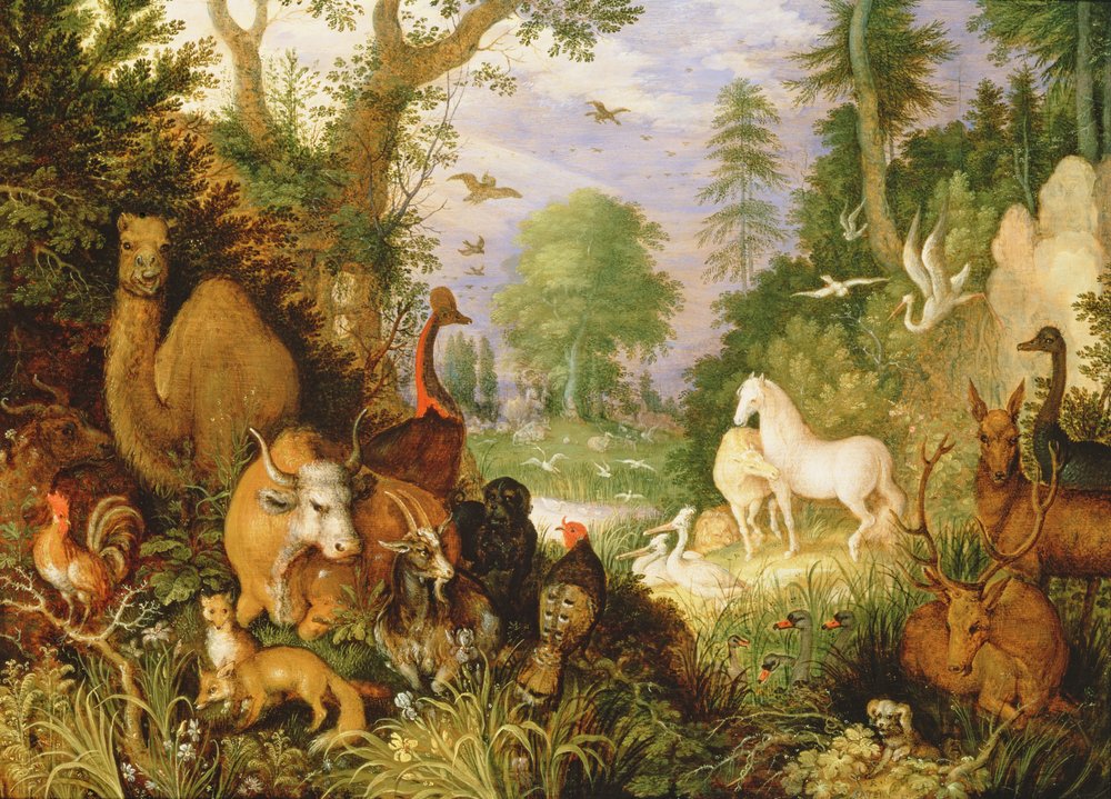 Orfeus förtrollar djuren, ca 1618 av Roelandt Jacobsz. Savery