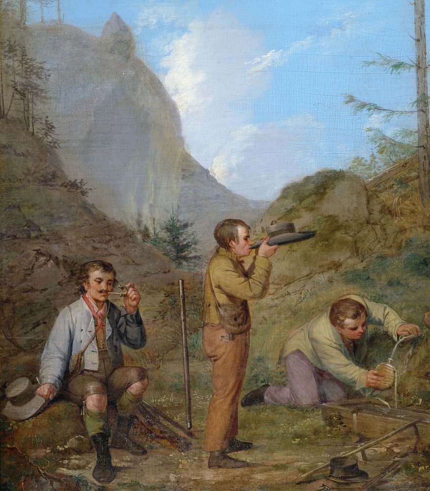 Herren Purgstall bey der Rast av Rudolf Swoboda der Ältere