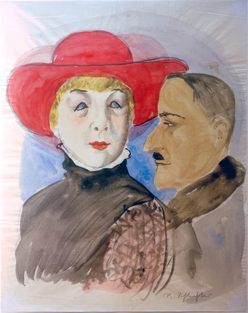 Par (Margot och hennes pojkvän) av Rudolf Schlichter
