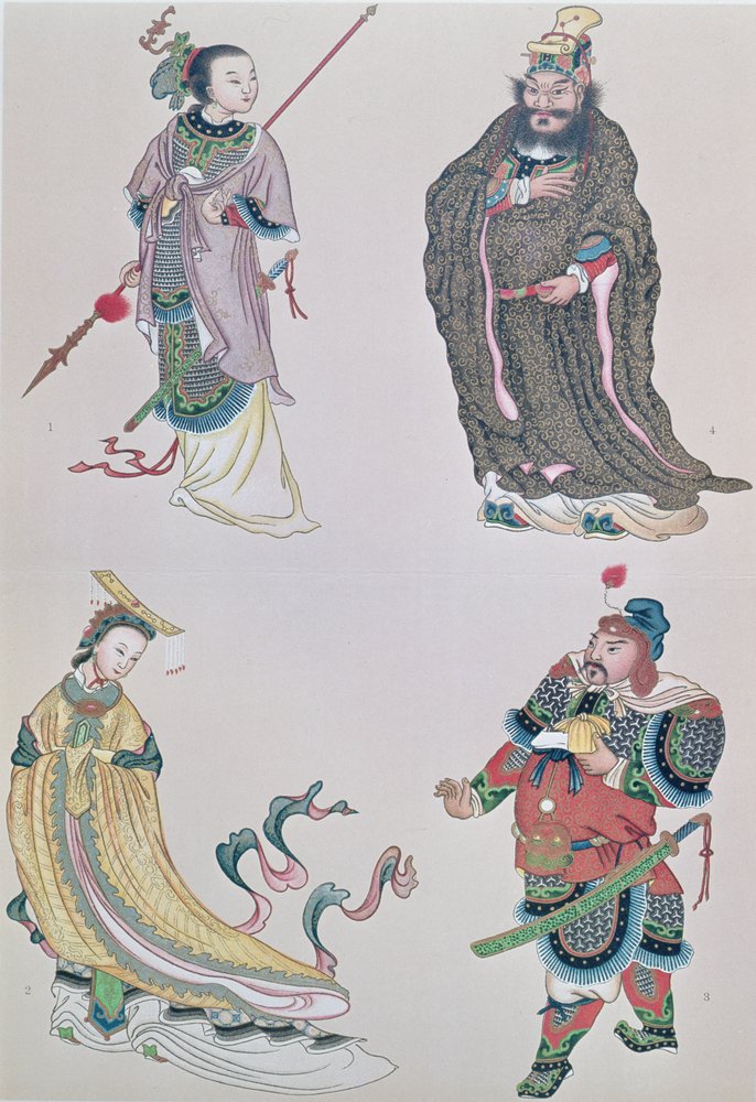 Hjältar och hjältinnor i kinesisk historia, inklusive kejsarinnan Wu av School Chinese