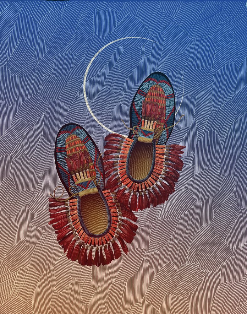Honour Beat, 2019 (skrapkartong, färglagd digitalt) av Scott McKowen