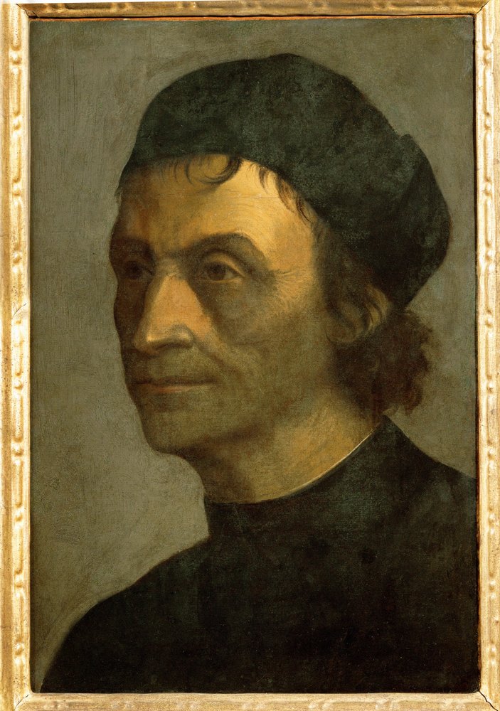 Porträtt av en präst från det påvliga hovet (målning på duk) av Sebastiano del (c.1485-1547) Piombo