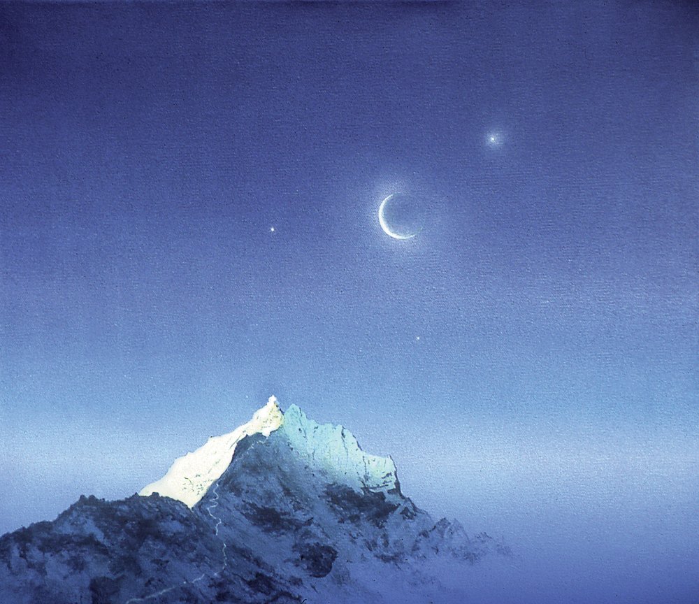 Peace (akryl på duk) av Simon Cook