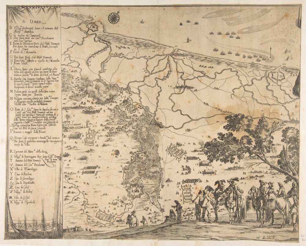 Belägringen av Saint-Omer, 1638. av Stefano della Bella