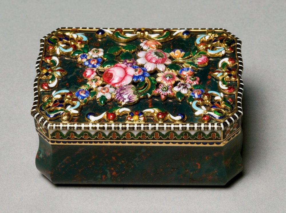 Snusdosa, tillskriven miniatyrmålad av Jean-Louis Richter av Swiss School