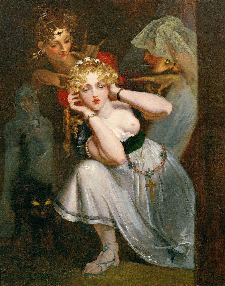 Bertalda skrämd av uppenbarelser av Theodor M. von Holst