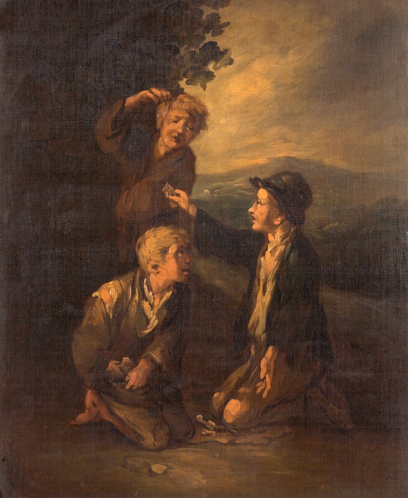 Pojkar som spelar knogjärn av Thomas Barker of Bath