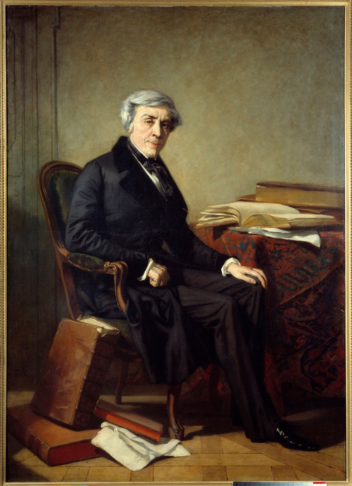Porträtt av Jules Michelet (1798-1874), fransk historiker och författare. Målning av Thomas Couture (1815-1879) av Thomas Couture