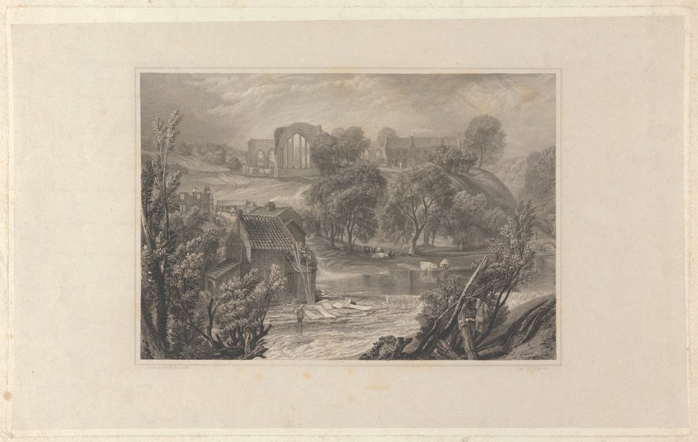 Egglestone Abbey, nära Barnard Castle av Thomas Higham