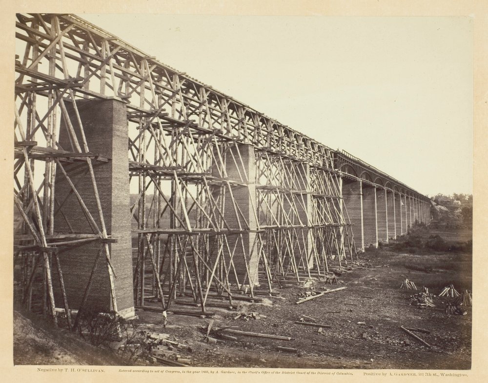 High Bridge över Appomattox, nära Farmville av Timothy O
