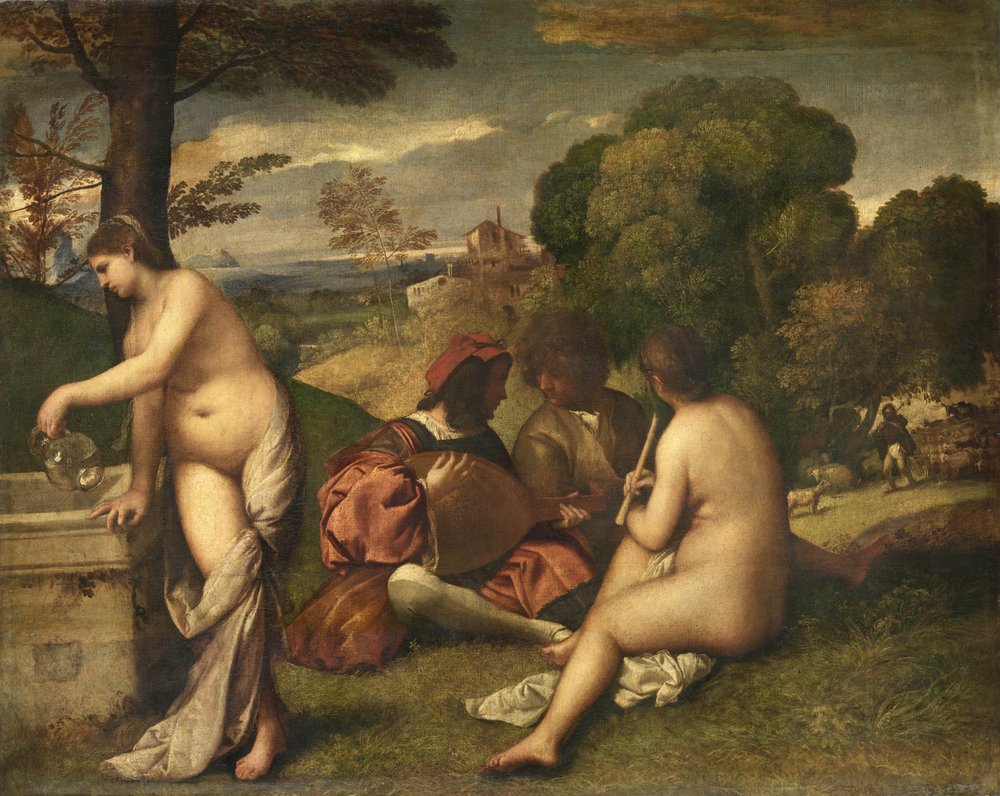 Le Concert champêtre av Tiziano Vecelli