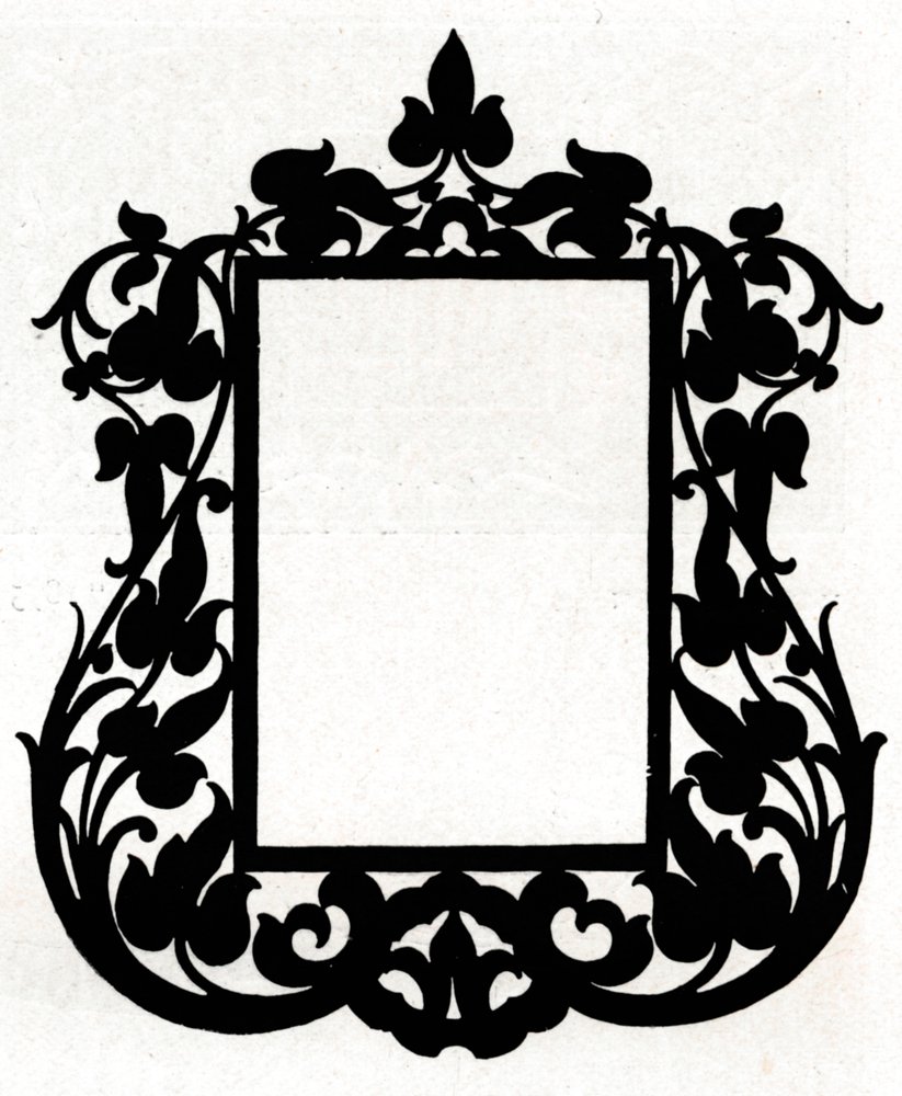 En design för en tavelram med titeln Aesthetic, 1898 av Unbekannt