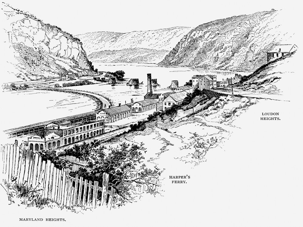 Harpers Ferry, West Virginia, c1870 av Unbekannt