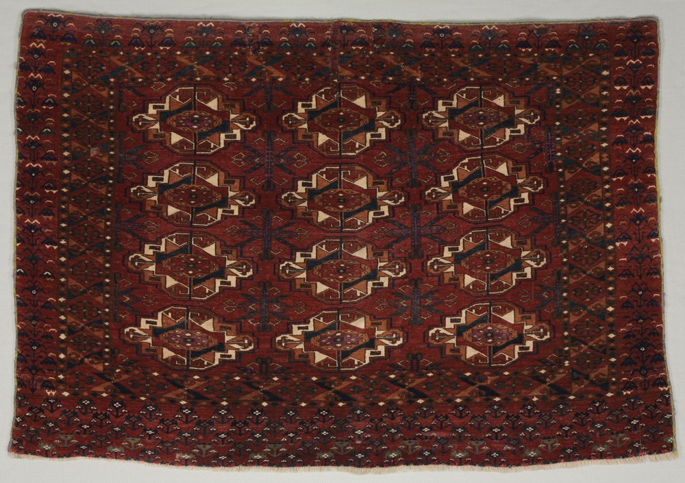 Turkmensk väska, 1800-tal. av Unbekannt