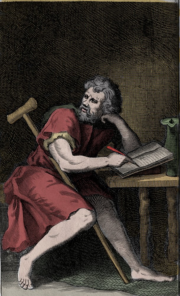 Epiktetos - grekisk stoisk filosof av Unknown artist
