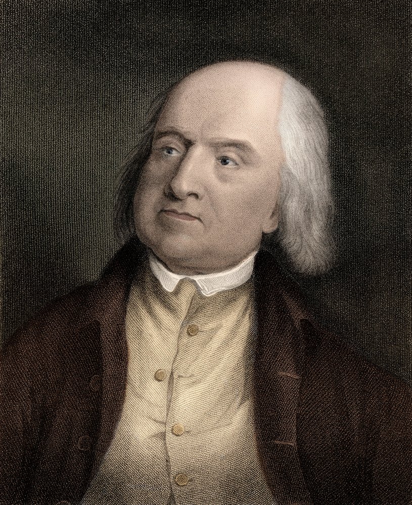 Porträtt av Jeremy Bentham (1748-1832), engelsk filosof, ekonom och teoretisk jurist av Unknown artist