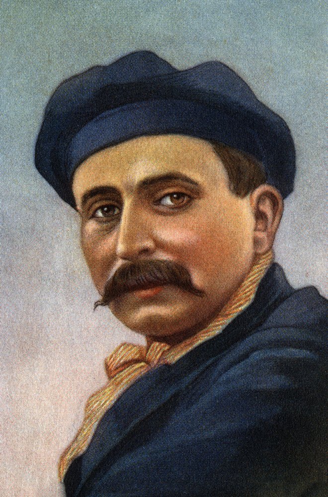 Porträtt av Louis Bleriot (1872-1936), fransk flygare och industrialist. av Unknown Artist