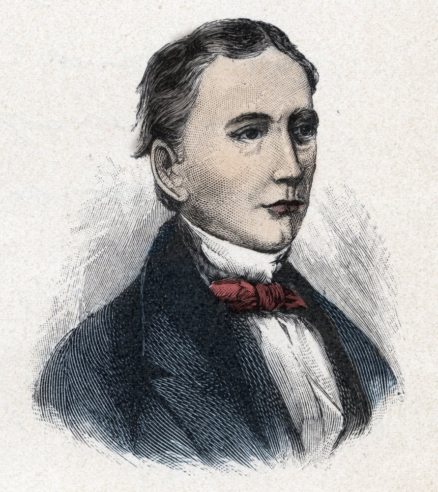Porträtt av Sir Isaac Pitman (1813-1897) engelsk uppfinnare av stenografi (stenografi) av Unknown artist