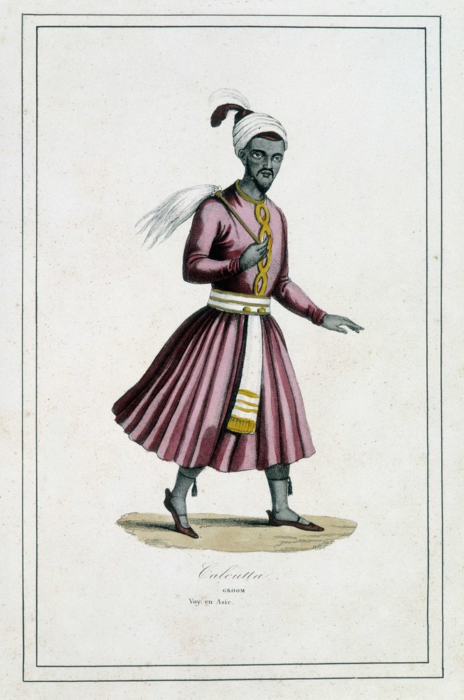 Indien: Groom of Calcutta - i "The different peoples of the earth"" av Fader Paul Jonhanneaud, Librairie des Bons livres av Unknown artist