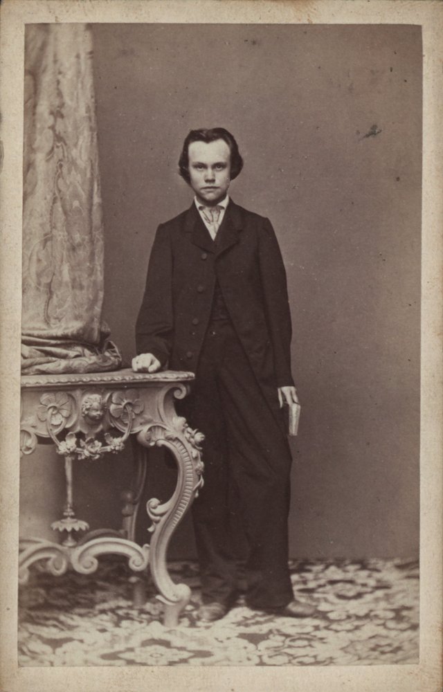 Porträtt av tonsättaren Anton Rubinstein 1829-1894. av Vienna . Photo studio Franz Schultz