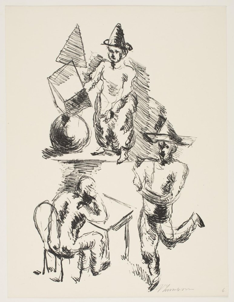 Blad från "Klingens Kunstnermappe nr 2" av Vilhelm Lundstrøm