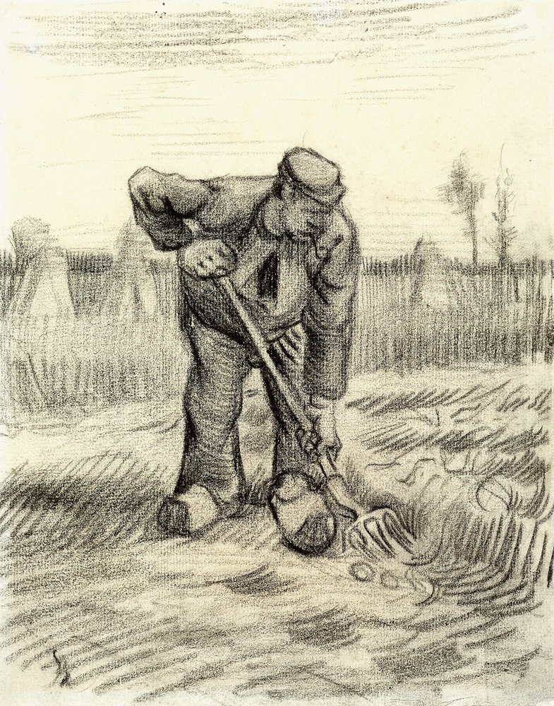 Potatisplockare, 1885 av Vincent van Gogh
