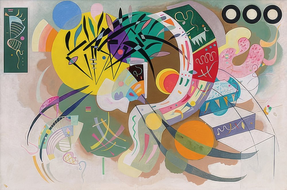 Dominant Kurve (Dominant kurva). 1936 av Wassily Kandinsky