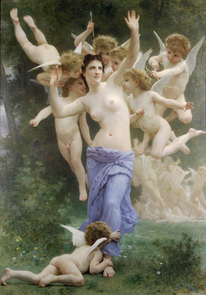 Le Guêpier av William-Adolphe Bouguereau