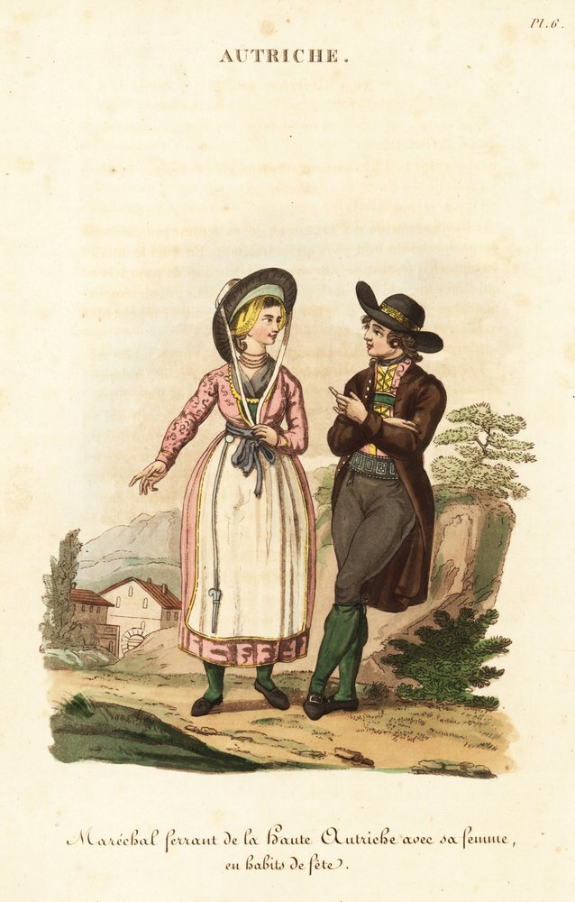 Smeden och hans fru, Oberösterreich av William (after) Alexander