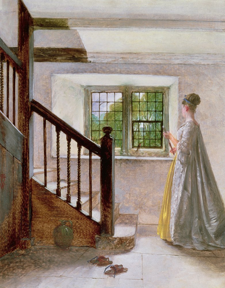 Interiör i Haddon Hall, 1800-talet av William Fettes Douglas