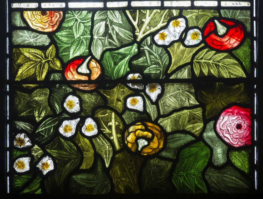 Blommig detalj av William Morris
