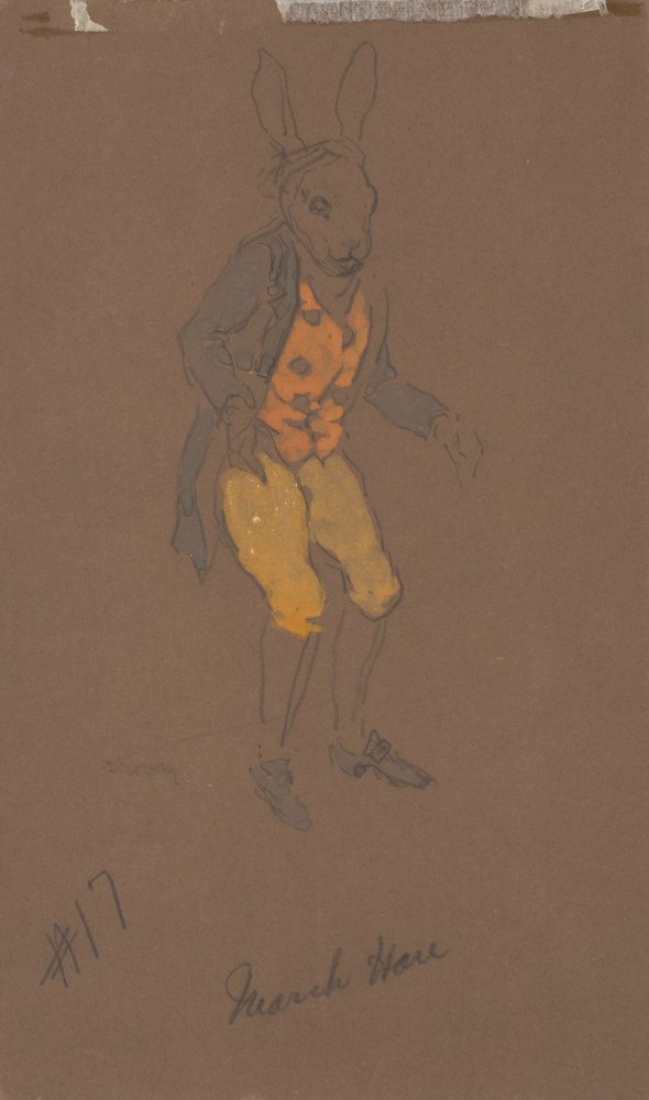 March Hare (kostym från Alice-in-Wonderland, 1915) av William Penhallow Henderson