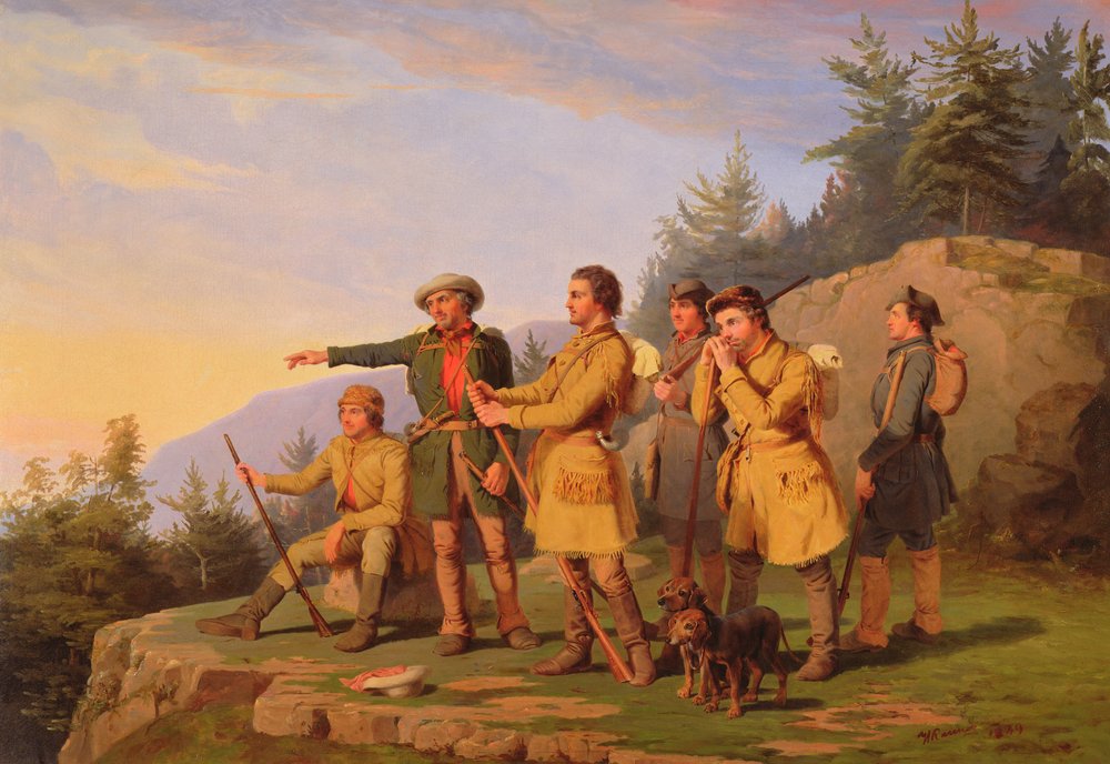 Boones första syn på Kentucky, 1849 av William Tylee Ranney