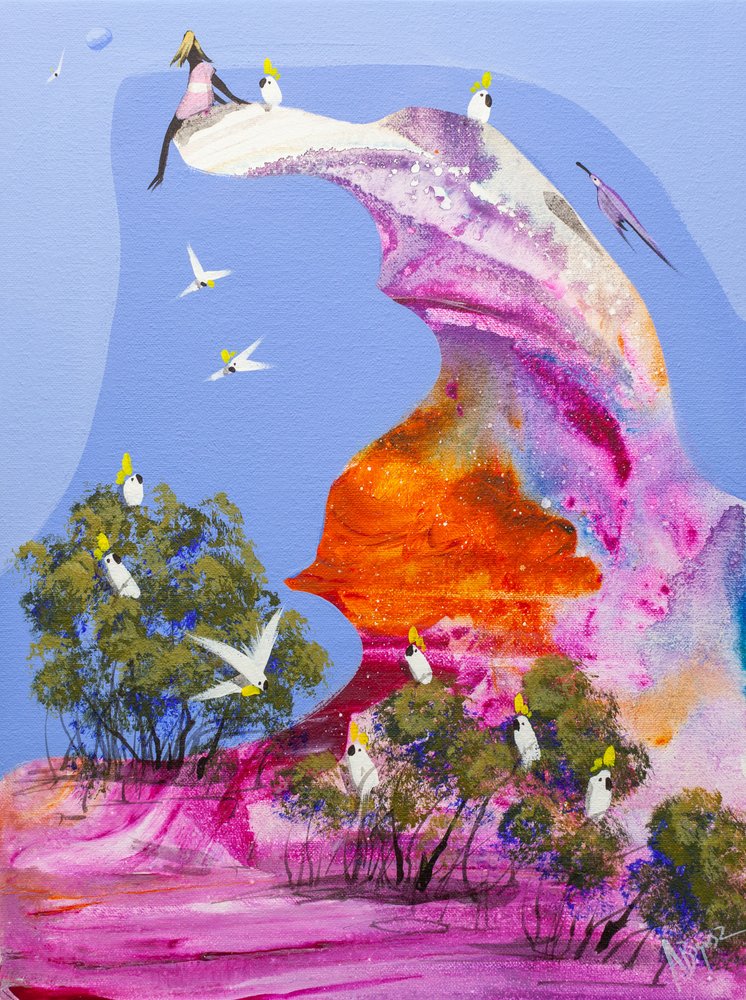 Färgglad kakadubos av Adam Bogusz