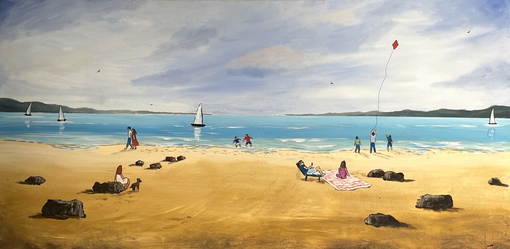 Sommardag på stranden av Aisha Haider