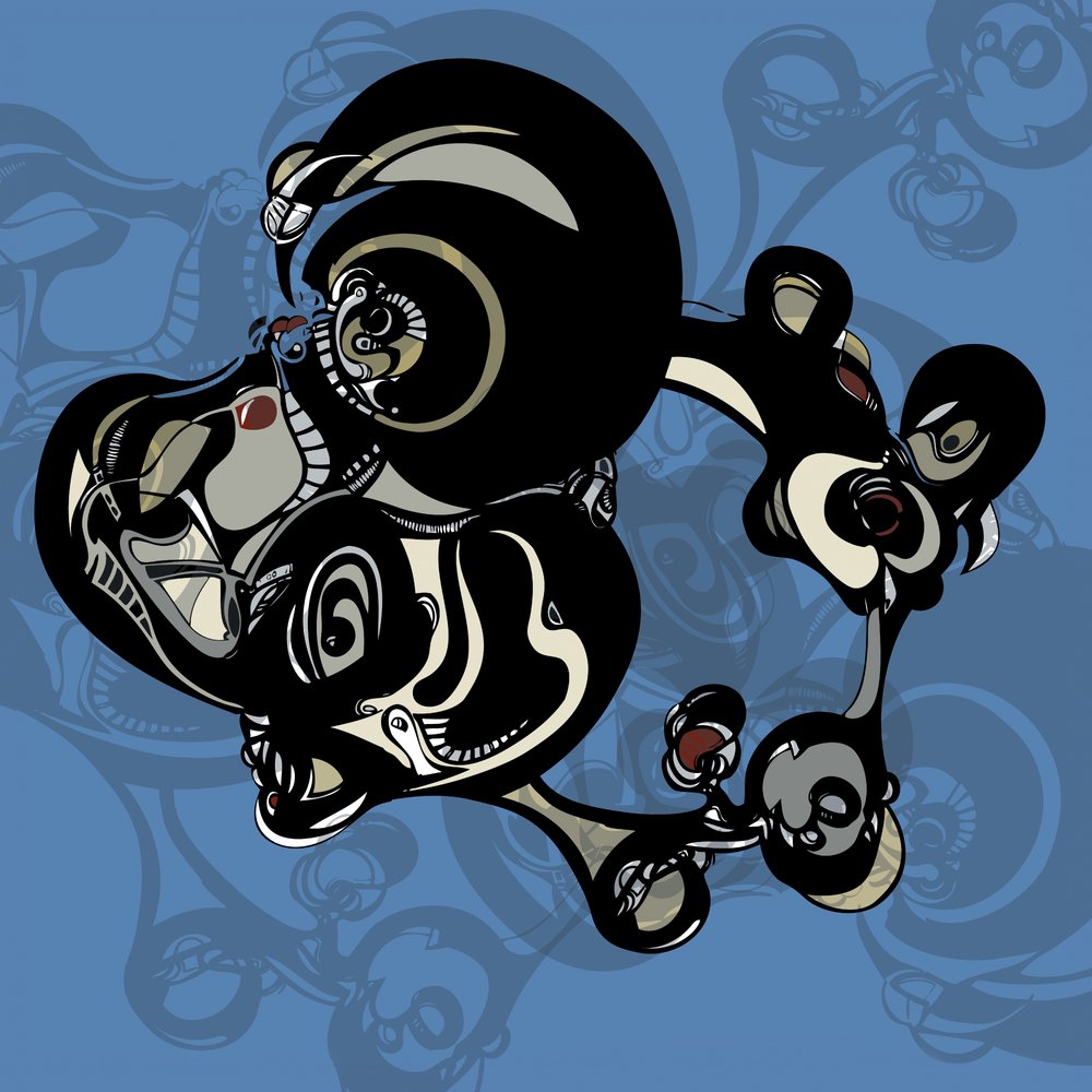 Mörka organiska former av Alejandra Winkhaus