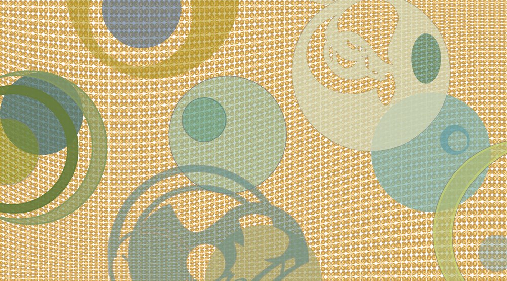 Överlappande abstrakta cirklar av Alejandra Winkhaus