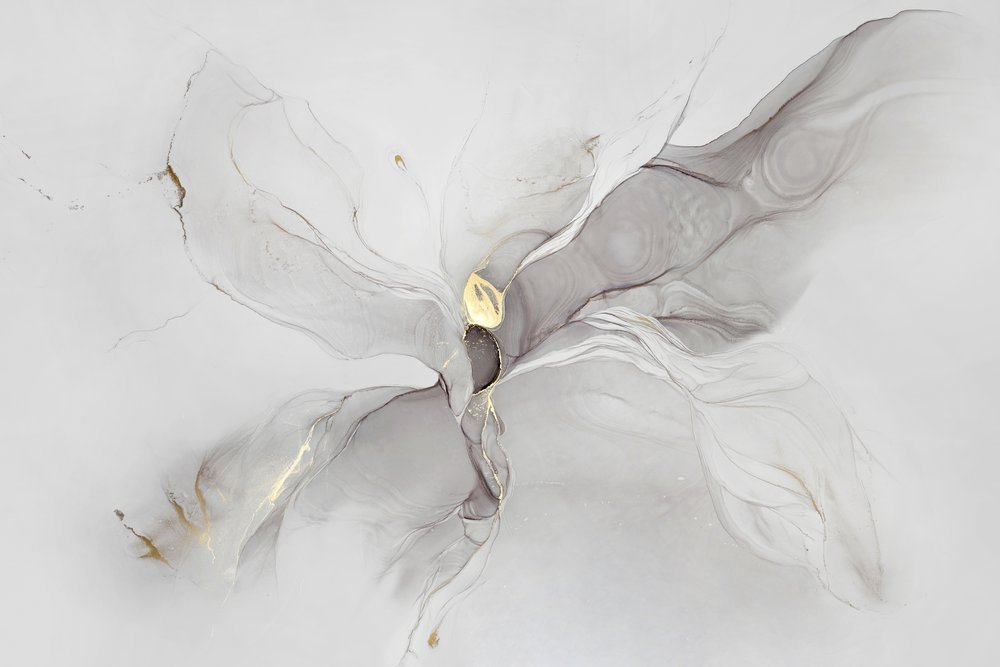 Fluid Gold – abstrakt av Alevtina Shelest