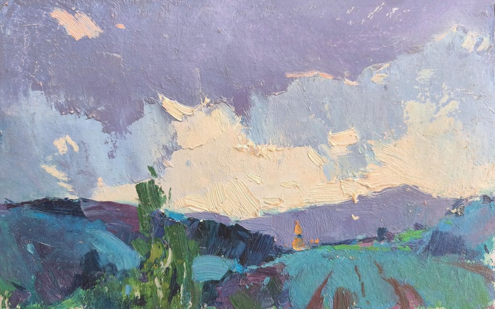 Dramatisk himmel över bergen av Alexander Shandor