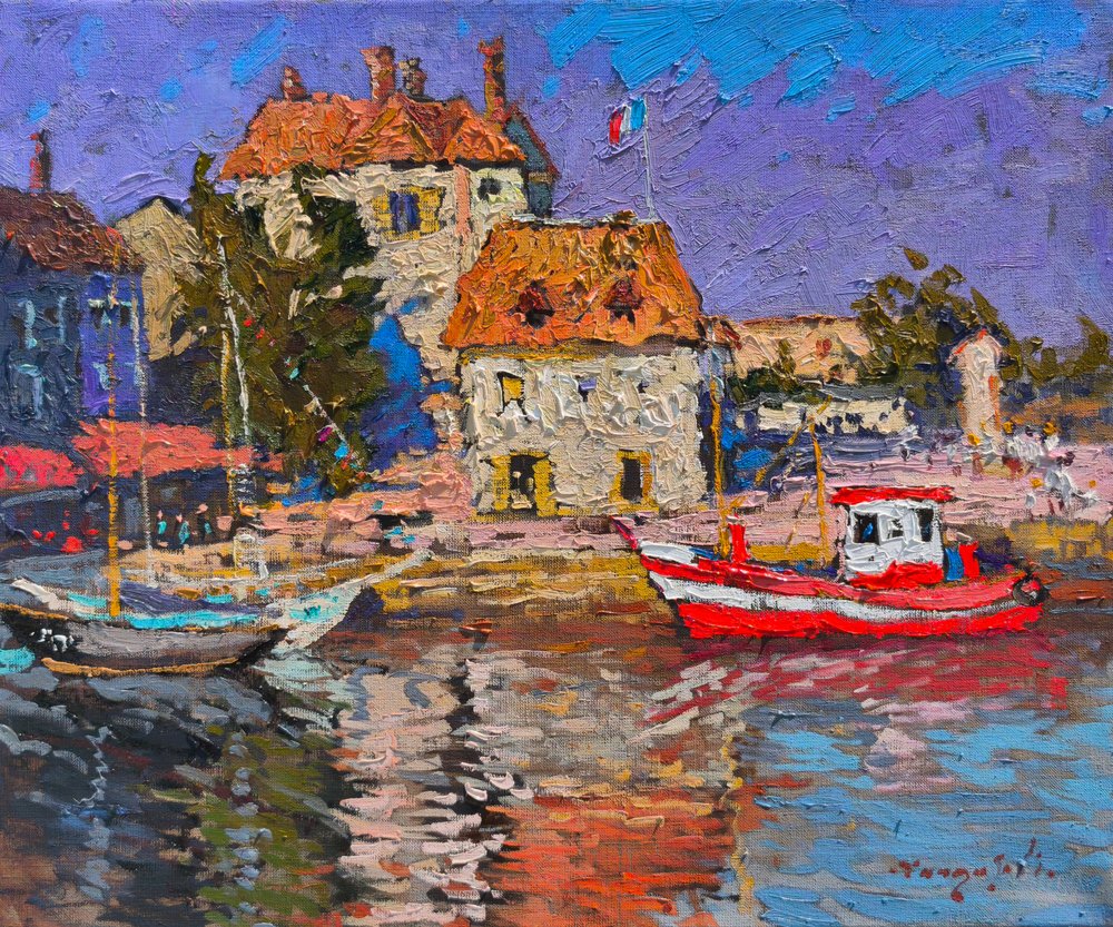 Vibrant Boats hamn av Alexander Shandor
