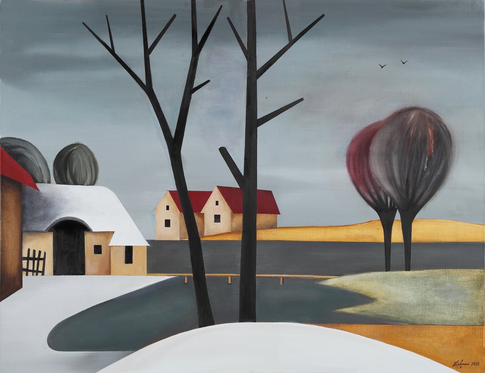 Ett fridfullt vinterlandskap av Alexander Trifonov